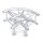 Milos Pro-30 Square F Truss, Circle Corner 3-way, QLF30-KRS, 90° corner, circle