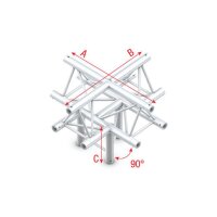 Milos Pro-30 Triangle F Truss, Cross + down 5-way, apex...