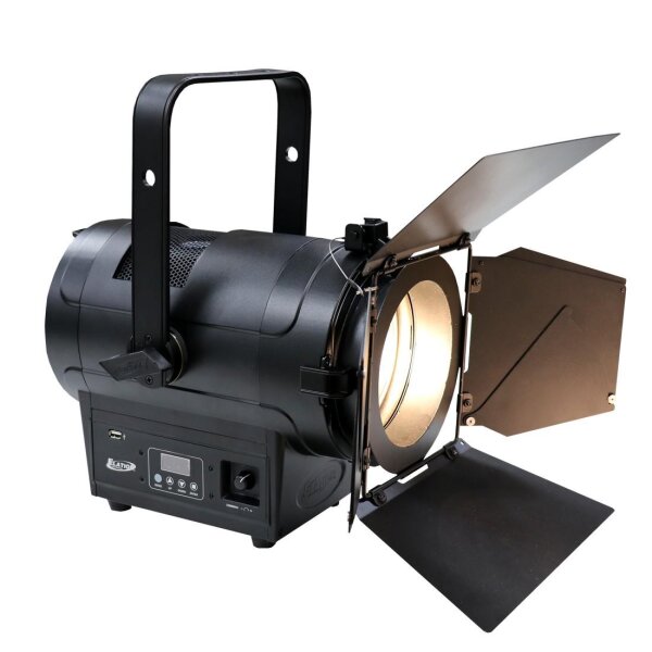 Elation KL Fresnel 6, LED-Theaterscheinwerfer, 150 Watt LED, 3000K warmweiss, 15-38 Grad Zoombereich, flimmerfrei, inkl. Torblende