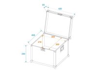 Roadinger Universal Transport Case 40x40x30cm