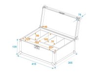 Roadinger Flightcase 4x AKKU Flat Light 1