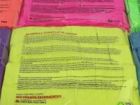 TCM FX Slowfall Konfetti rechteckig 55x18mm, neongelb, UV-aktiv