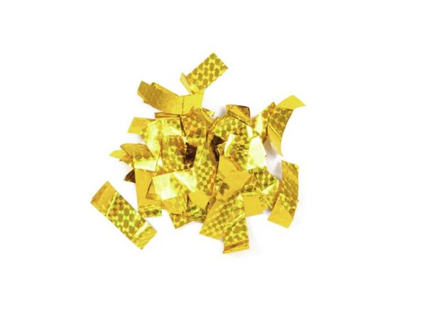 TCM FX Metallic Konfetti rechteckig 55x18mm, gold, Lasereffekt