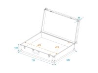 Roadinger Universal-Koffer-Case Pick 70x50x17cm