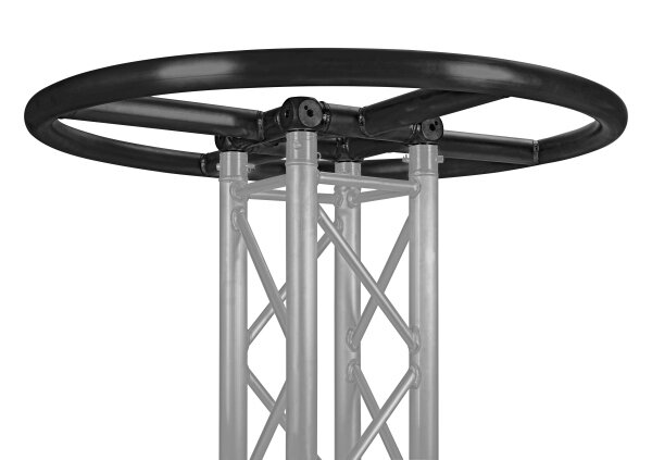 Litecraft Truss LT34B Tower-Ring 100, d=1,0 m, RAL9005 schwarz matt