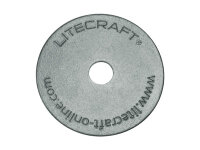 Litecraft Sicherungsseil 4 mm, beidseitig gekauscht, 100 cm, max. 15 kg nach DGUV I215-313, Kettenglied 6 mm, silber