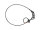 Saveking Sicherungsseil verzinkt, 5 mm, beidseitig gekauscht, 60 cm, max. 60/90 kg nach, DGUV I215-313, Kettbiner 90x8 mm, schwarz
