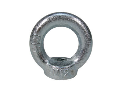 Litecraft Ringmutter M12, C15E, z.B. für Half Coupler, Farbe: silber