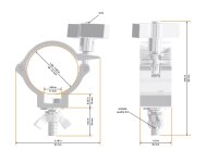Global Truss Half Coupler Small Easy 48-51/30/100kg stage...
