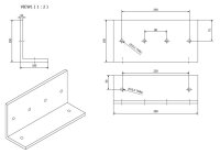 Global Truss Wandhalter für F33-F34 inkl. Coupler stage black