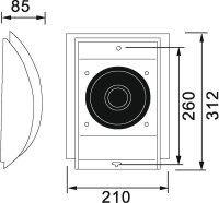 Omnitronic WC-2 PA Wall Speaker