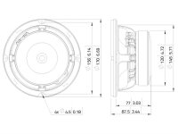 Lavoce WAF061.80 6.5" Woofer Ferrite Aluminium Basket Driver