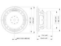 Lavoce SSF122.50L 12" Subwoofer, Ferrit, Stahlkorb