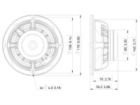 Lavoce MAN061.80 6.5" Midrange-Woofer Neodymium Magnet Aluminium