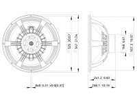 Lavoce SAN214.50 21" Subwoofer Neodymium Magnet Aluminium Basket