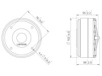 Lavoce DF10.17 1" Kompressionstreiber, Ferrit