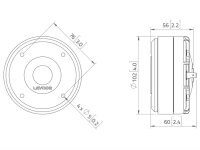 Lavoce DF10.17T 1" Kompressionstreiber, Ferrit