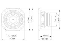 Lavoce FSN030.72 3" Breitbandlautsprecher, Neodym, Stahlkorb