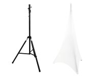 Eurolite Set STV-40S-WOT Steel Stand + Tripod Cover white