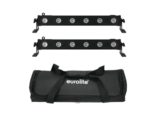 Eurolite Set 2x LED BAR-6 QCL RGBW + Soft Bag