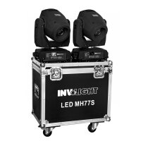 Involight SET 2x LED MH77S inkl. Doppel-Flightcase