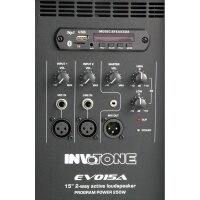 Invotone EVO15A, 15"/1", 120 Watt RMS, 250W Program, Biamp, 117dB SPL, 14Kg