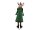 Reindeer with Coat, Metal, 155cm, green