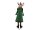 Reindeer with Coat, Metal, 155cm, green