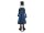 Snowman with Coat, Metal, 150cm, blue