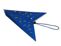 Star Lantern, Paper, blue, 50 cm