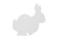 Silhouette Hase, weiß, 56cm