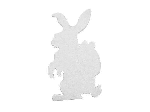 Silhouette Easter Rabbit, white, 60cm