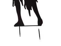 Silhouette Metal Zombie Woman, 135cm