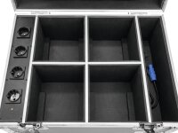 Roadinger Flightcase 4x AKKU UP-4 QuickDMX with charging functio