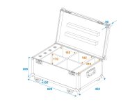 Roadinger Flightcase 4x AKKU UP-4 QuickDMX mit Ladefunktion