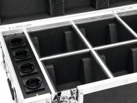 Roadinger Flightcase 4x AKKU TL-3 Trusslight QuickDMX mit Ladefu