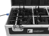 Roadinger Flightcase 4x AKKU TL-3 Trusslight QuickDMX mit Ladefu