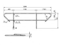 Alutruss BE-1T handrail for BE-1T