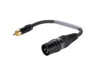 Sommer-Cable Adaptercable XLR(M)/RCA(M) 0.15m bk