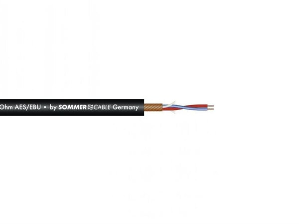 Sommer-Cable Mikrofonkabel AES/EBU 2x0,14 100m sw SC-Micro-Stage