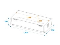 Roadinger Flightcase 2x LCD ZL55