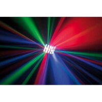 Showtec Energetic, LED-Derby-Effekt, 24x 3 Watt RGBW-LED, 130mW RG-Laser, 16x 0,5 Watt-LED Strobe