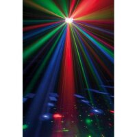 Showtec Energetic, LED-Derby-Effekt, 24x 3 Watt RGBW-LED, 130mW RG-Laser, 16x 0,5 Watt-LED Strobe