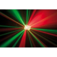 Showtec Energetic, LED-Derby-Effekt, 24x 3 Watt RGBW-LED, 130mW RG-Laser, 16x 0,5 Watt-LED Strobe