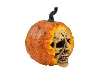 Halloween Totenkopf-Kürbis, 26cm