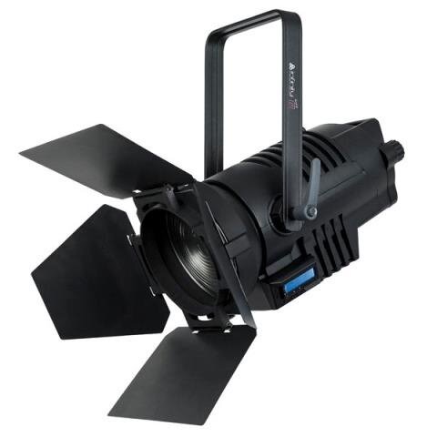 Infinity TF-300, 300 Watt LED-Theaterscheinwerfer, Fresnellinse, 3200K warmweiß, 15-35 Grad Zoomoptik