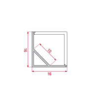 Artecta Profile Pro 5 Square Natural Anodized Aluminum