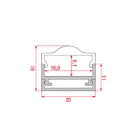 Artecta Profile Pro 12 Surface Natural Anodized Aluminum