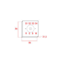 Artecta Play-XV Wall Panel Single Zone RGBW RF-DMX White