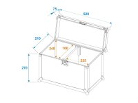 Roadinger Flightcase 2x LED PFE-50 3000K Profile Spot